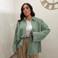 Camicia A Quadri Con Spalline