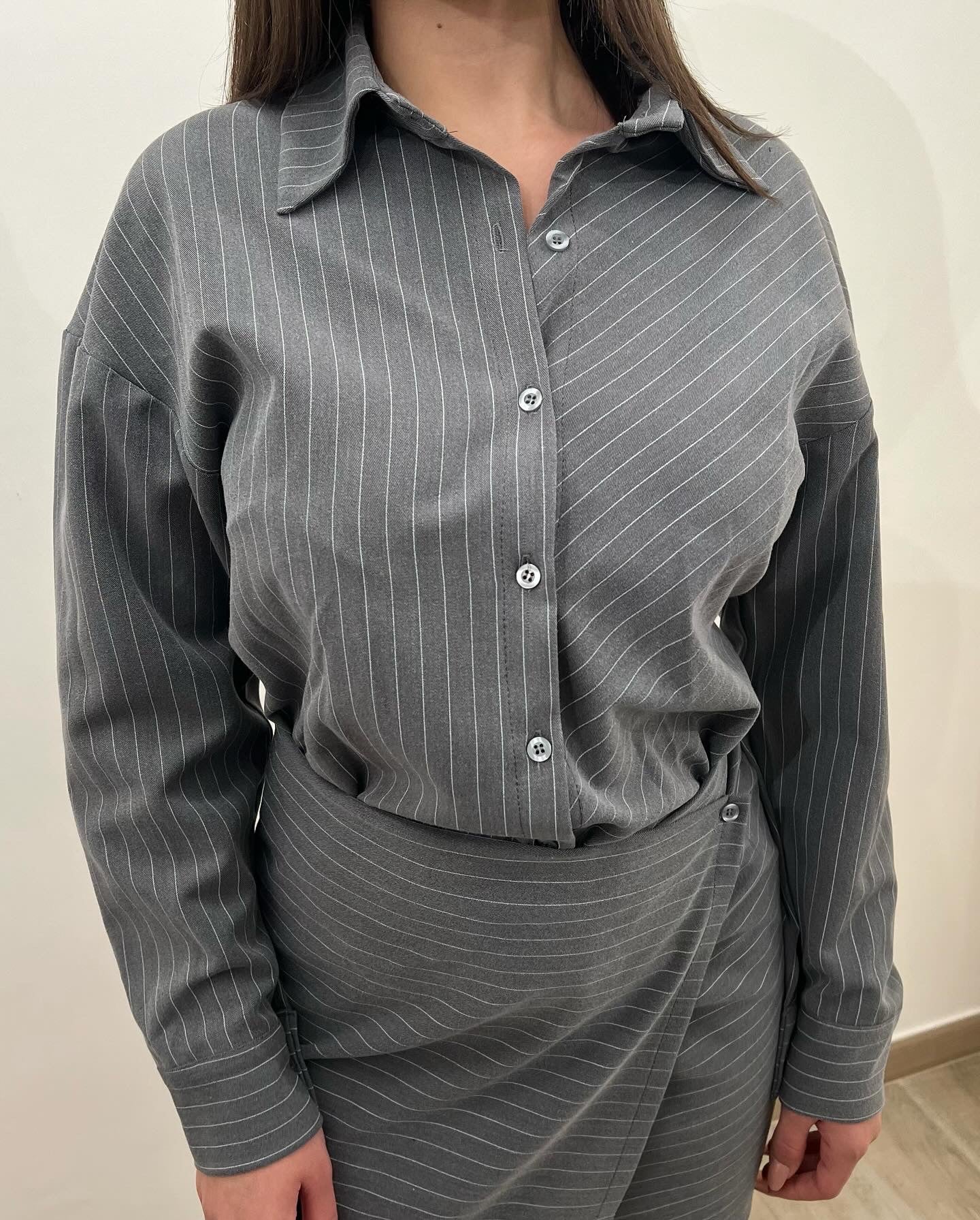 Dress Camicia Gessato