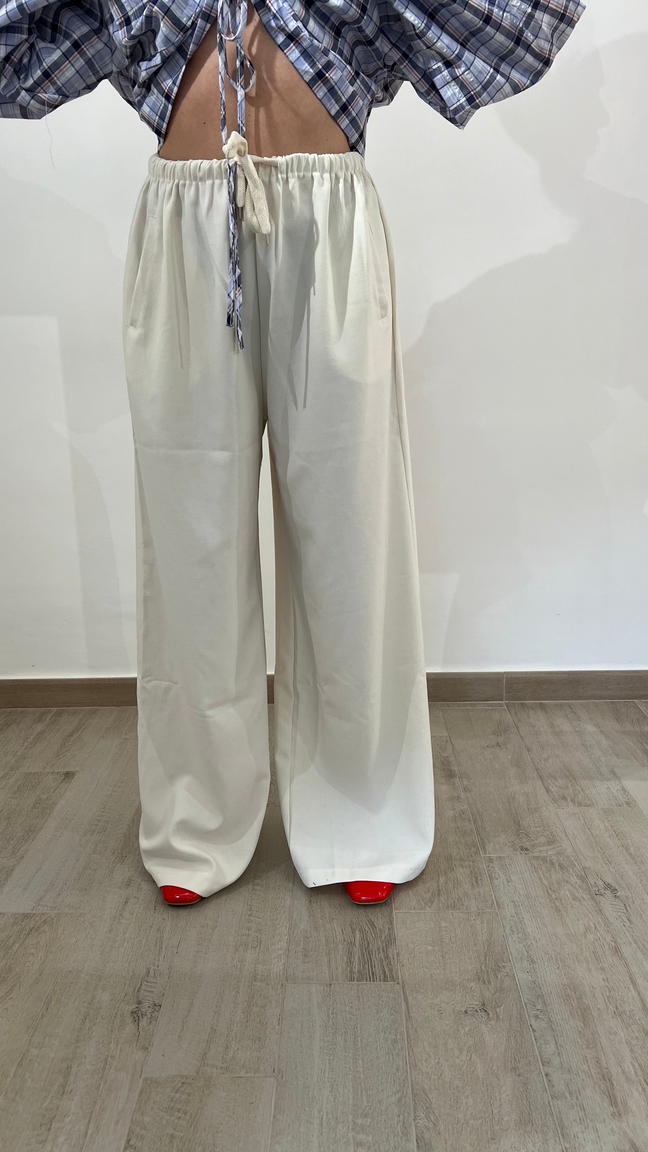 Panta laccio In Misto Lino