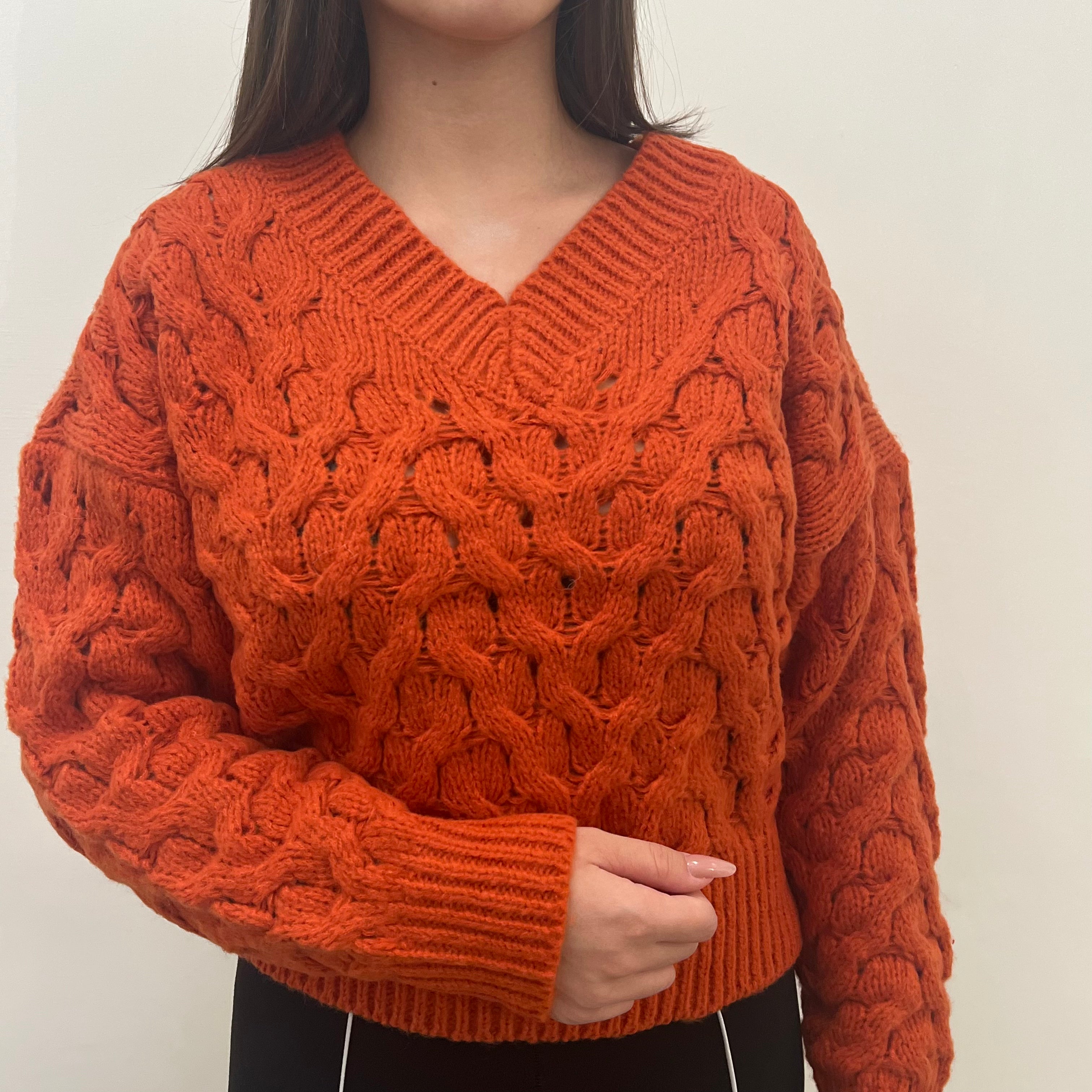 Maglione treccia