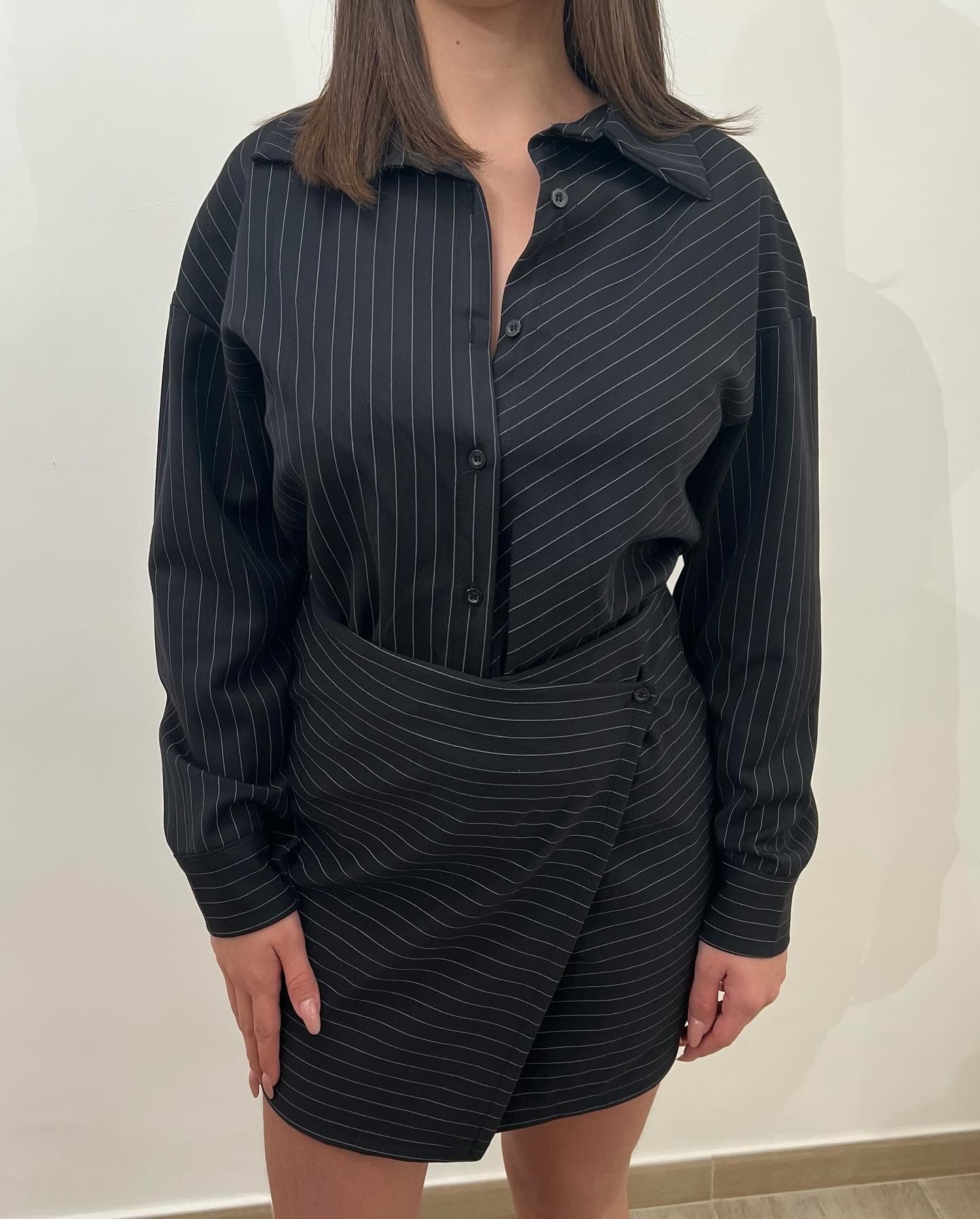 Dress Camicia Gessato