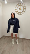 Blazer Blu Rigato