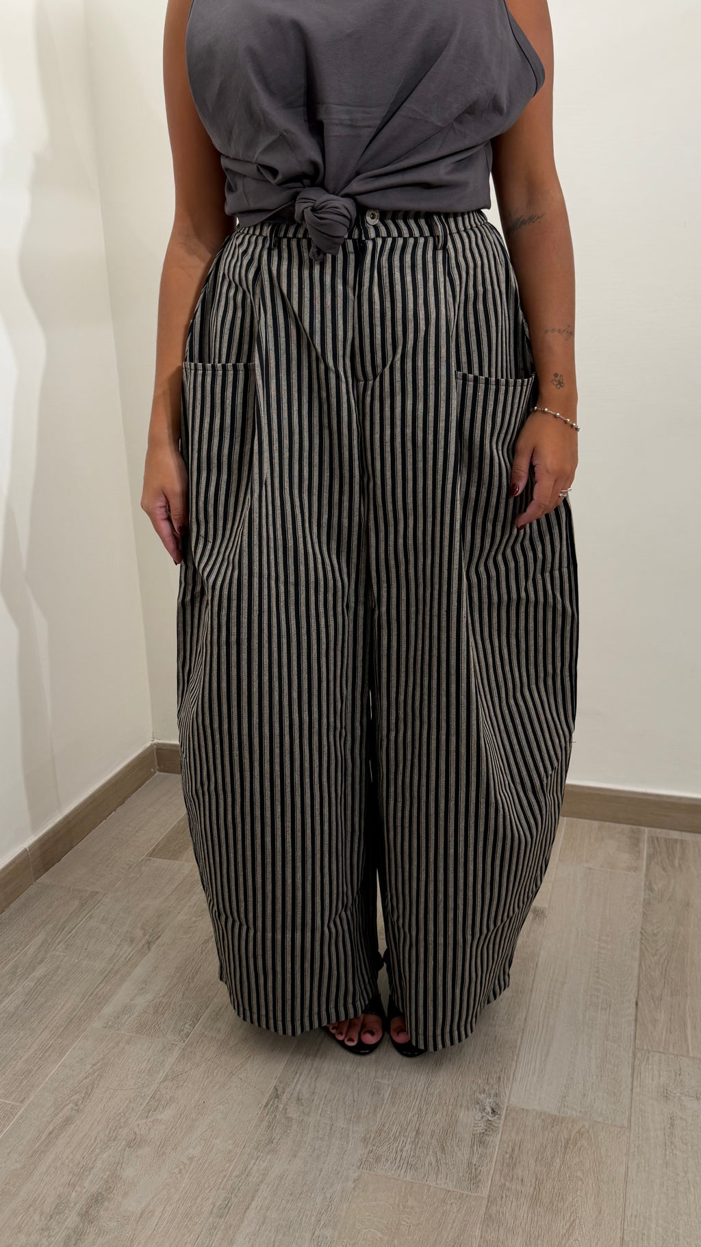 Pantalone Balloon Righe