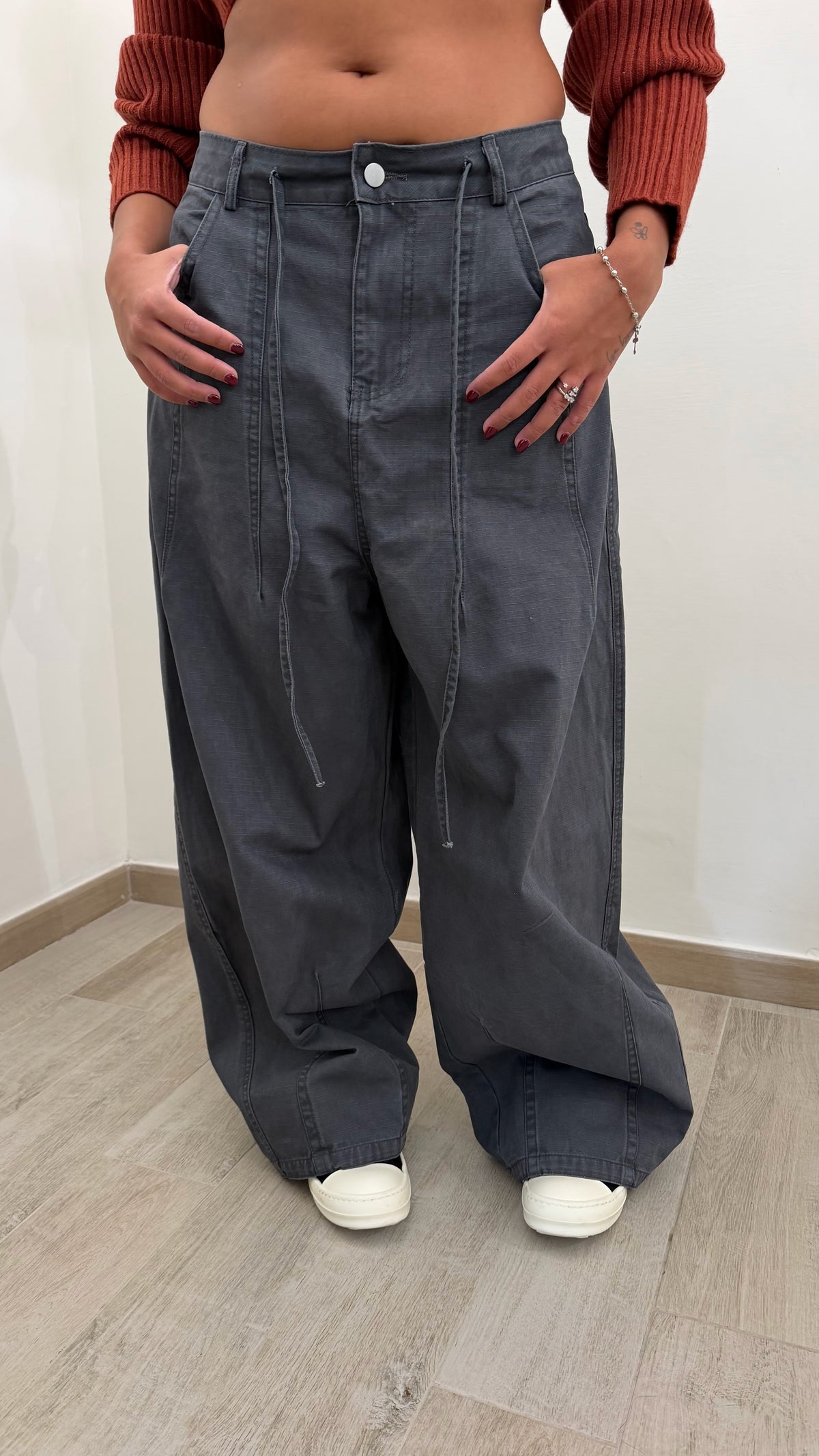 Pantalone Laccio Grigio