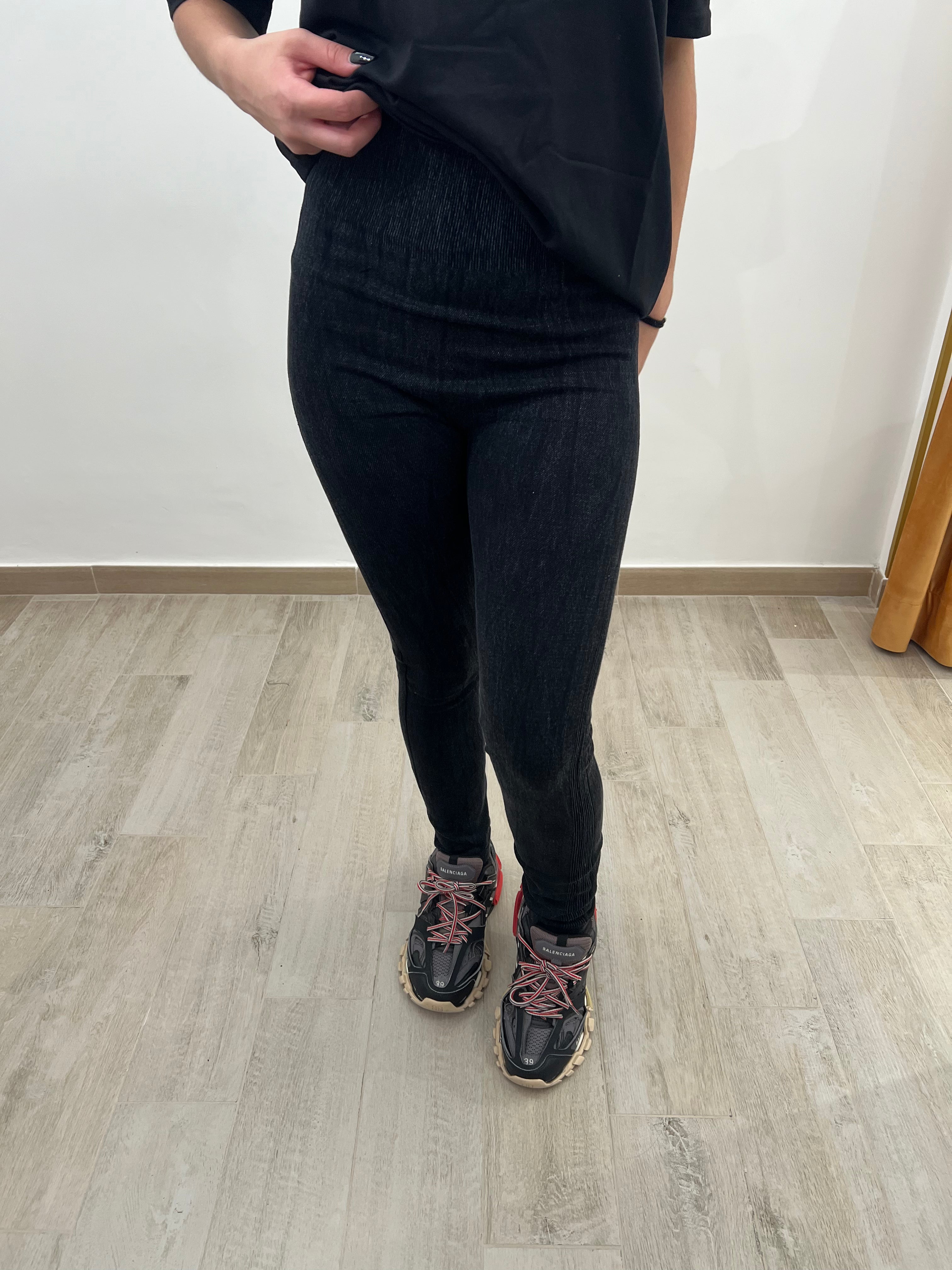 Leggings effetto denim