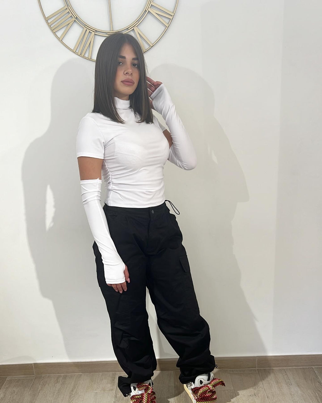 Pantalone cargo parachute