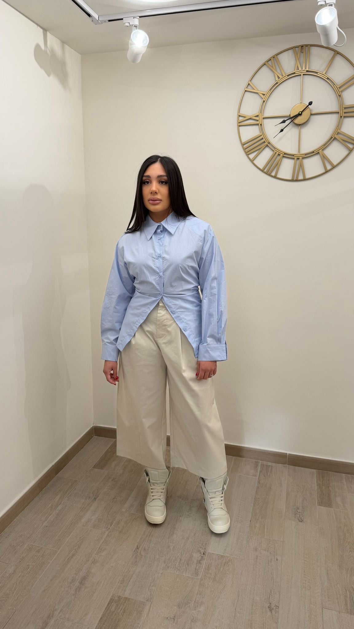 Camicia Celeste Avvitata