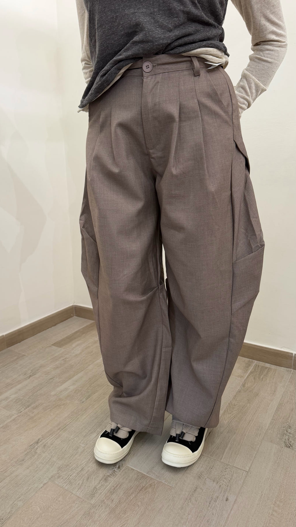 Pantalone Balloon Fango