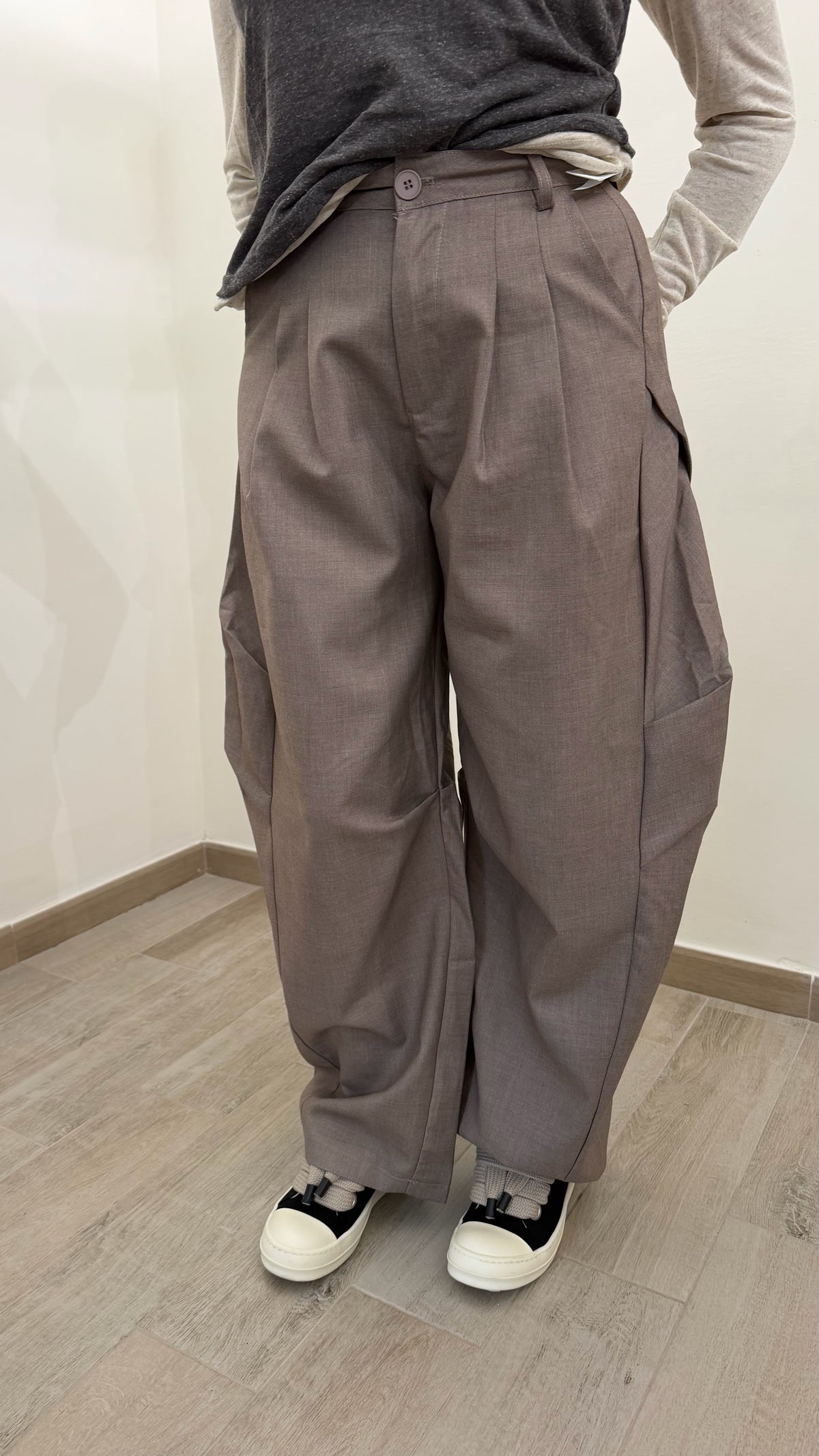 Pantalone Balloon Fango