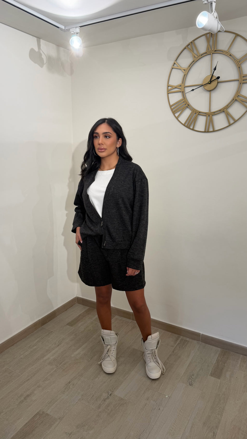 Coordinato Shorts Nero