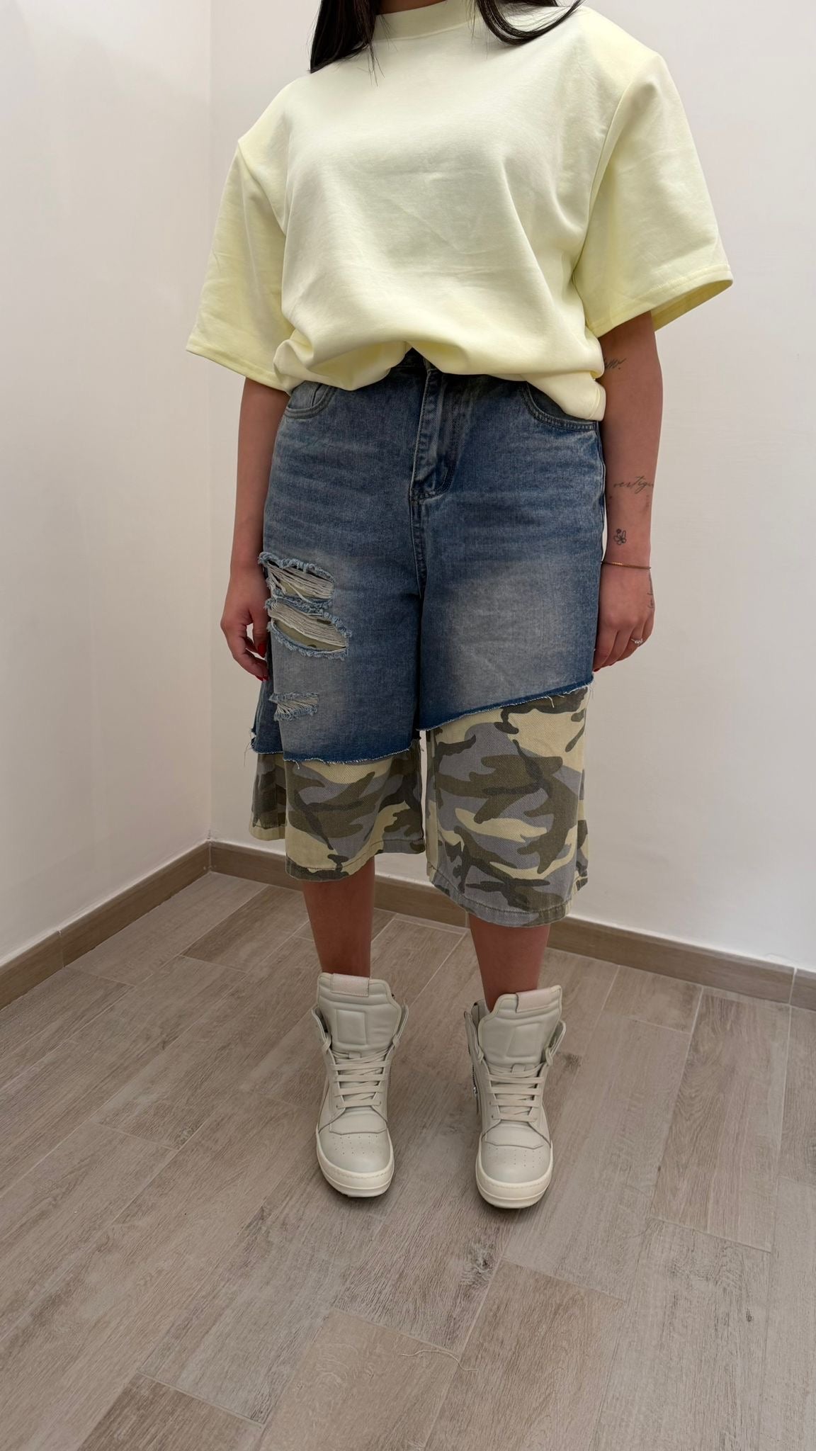 Bermuda Denim e Mimetico