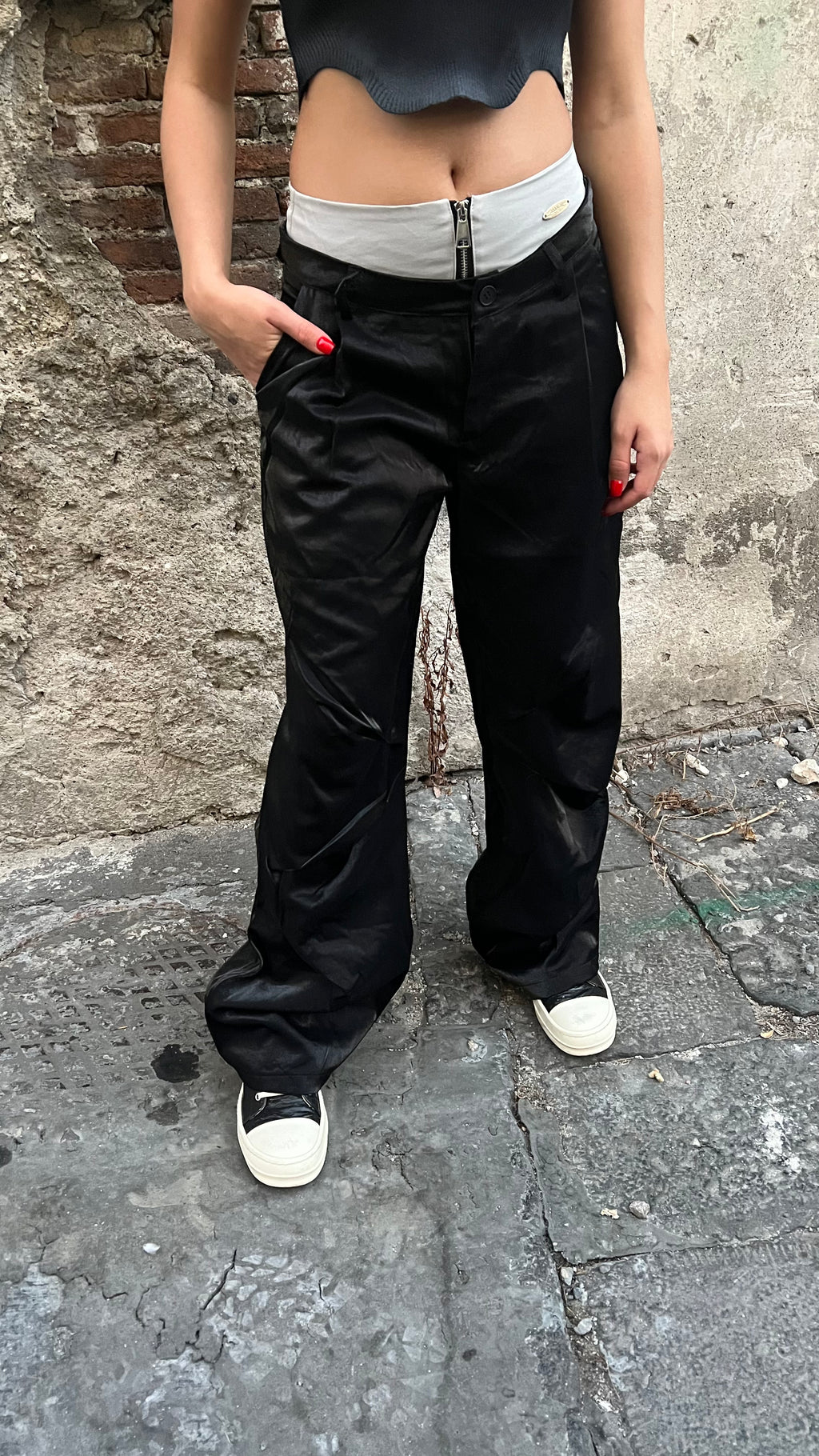 Pantalone satin