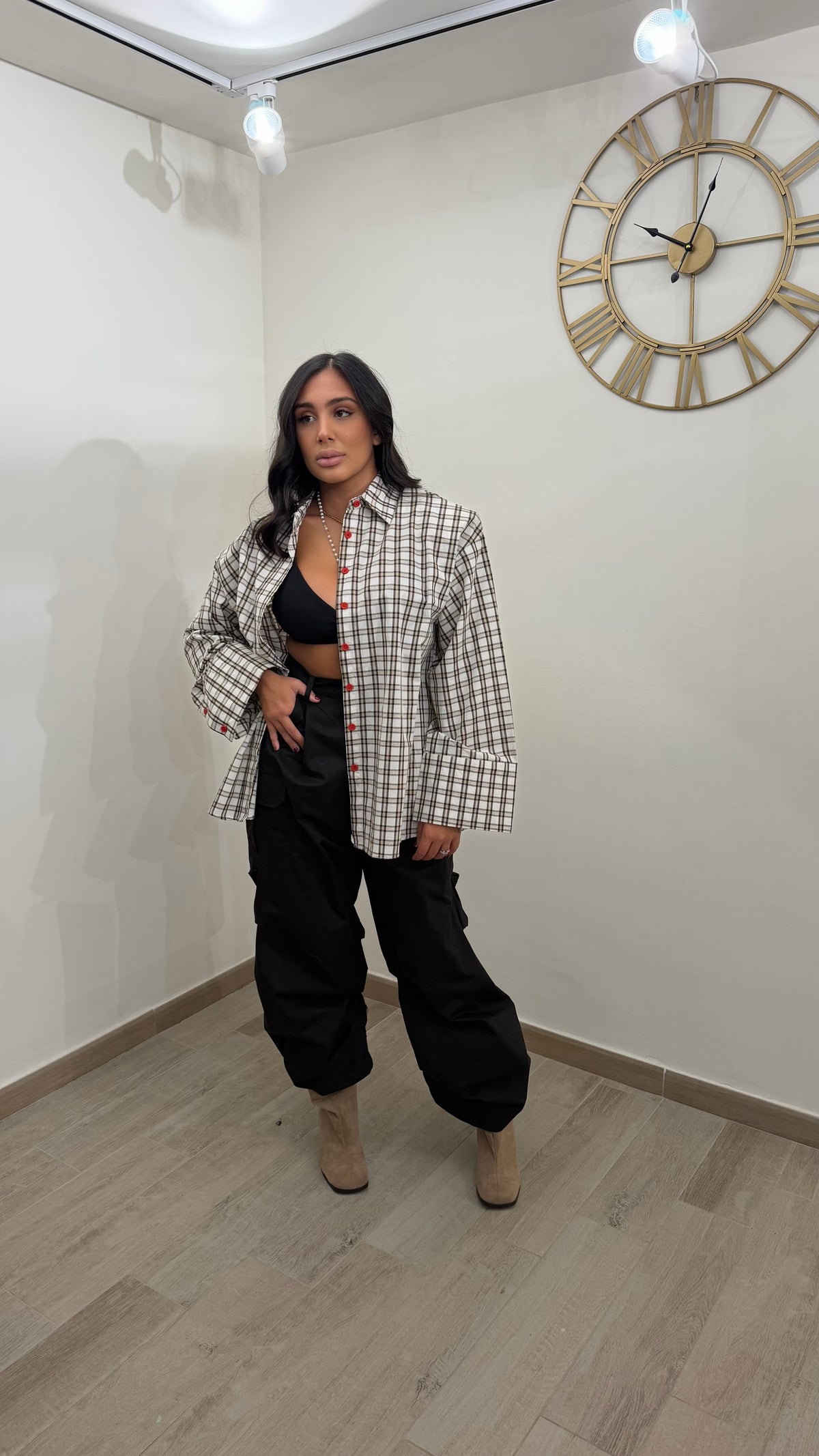 Pantalone Cargo Nero