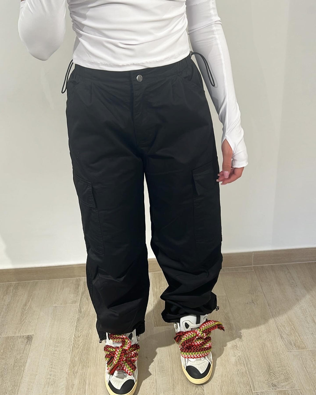 Pantalone cargo parachute